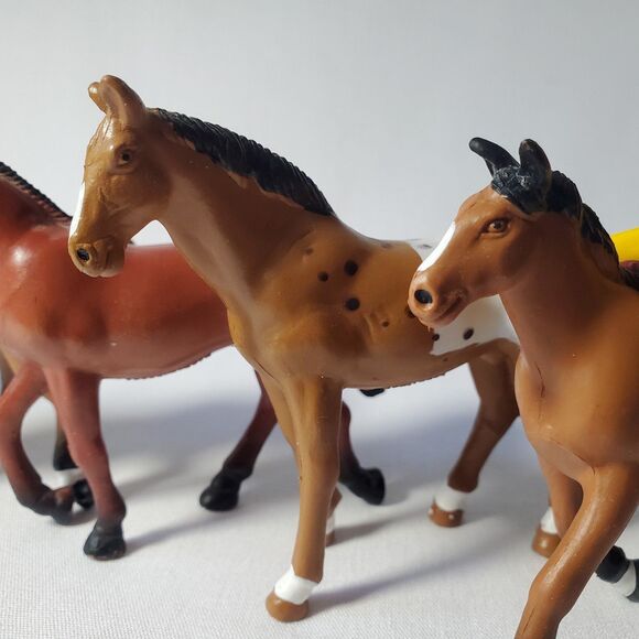 Funrise Horse Figures Play Farm Animal Toy Vintage Lot - Picture 10 of 11